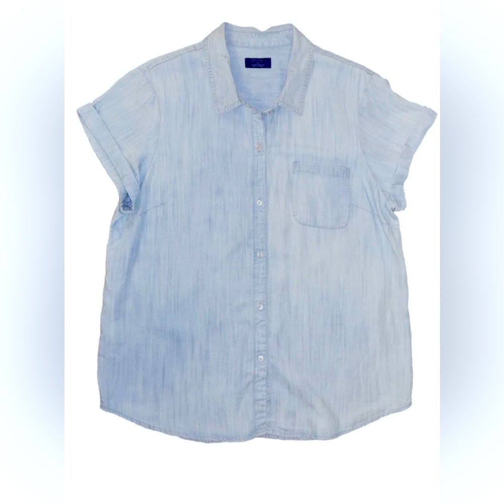 Untuckit Women’s Button Down Short Sleeve Top XL